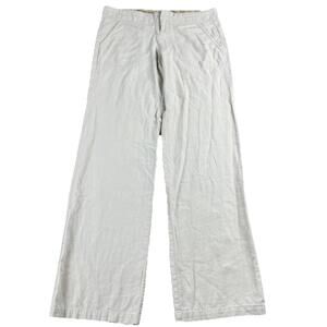 Love Tree Pants Women's Small Light Beige linen wide leg boho Pant Lagenlook